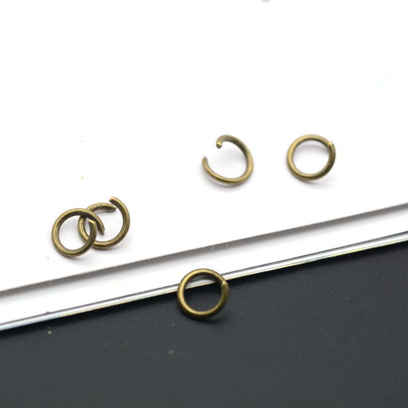 Metal plating open closed ring accessories iron ring handmade diy jewelry accessories sealing oil without nickel wholesale