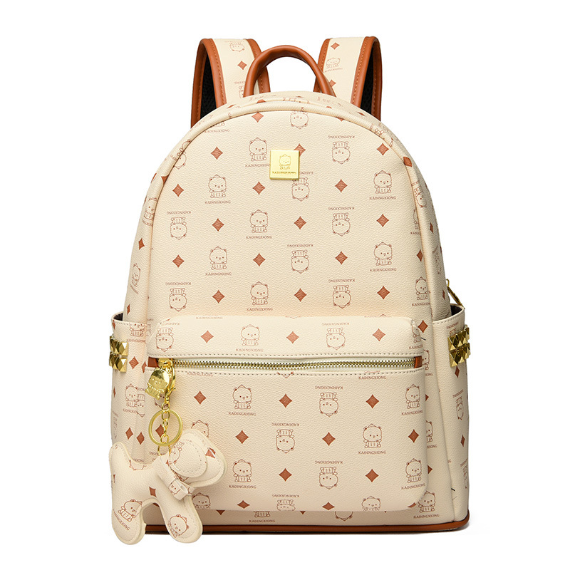 Colgante beige con cinturón