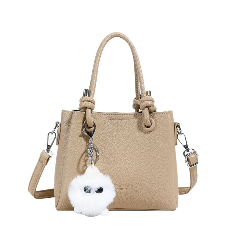 2025 nuevo estilo simple de color sólido cesta de verduras bolsos de cubo bolsos de moda retro bolsos de hombro bolsos de mujer