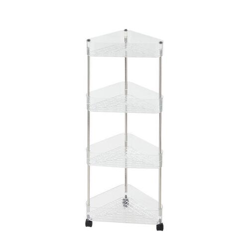 Bathroom storage rack with wheels two-layer 4-layer floor-standing toilet sink side storage removable multi-layer storage rack