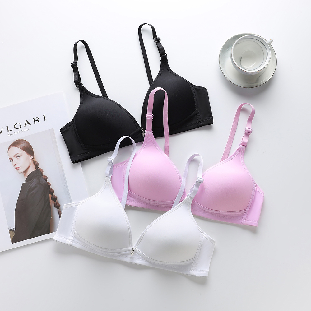 Comercio exterior transfronterizo taza delgada dulce estudiante de secundaria sujetador inalámbrico ropa interior de un solo pecho sujetador cómodo 1789