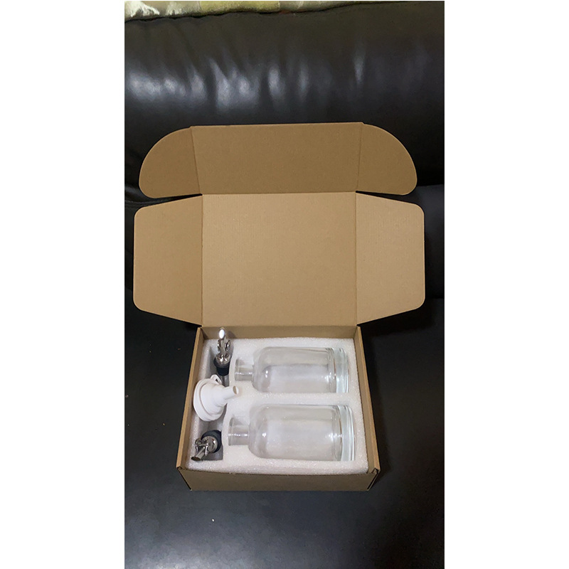 Botella de control de aceite de apertura y cierre automático de Amazon, salsa de soja de vidrio, vinagre, condimento de cocina, botella de jarabe de aceite de oliva, botella de aceite a prueba de fugas