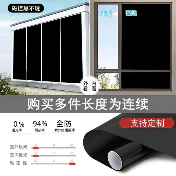 Magnet black impermeable - all black - full shading