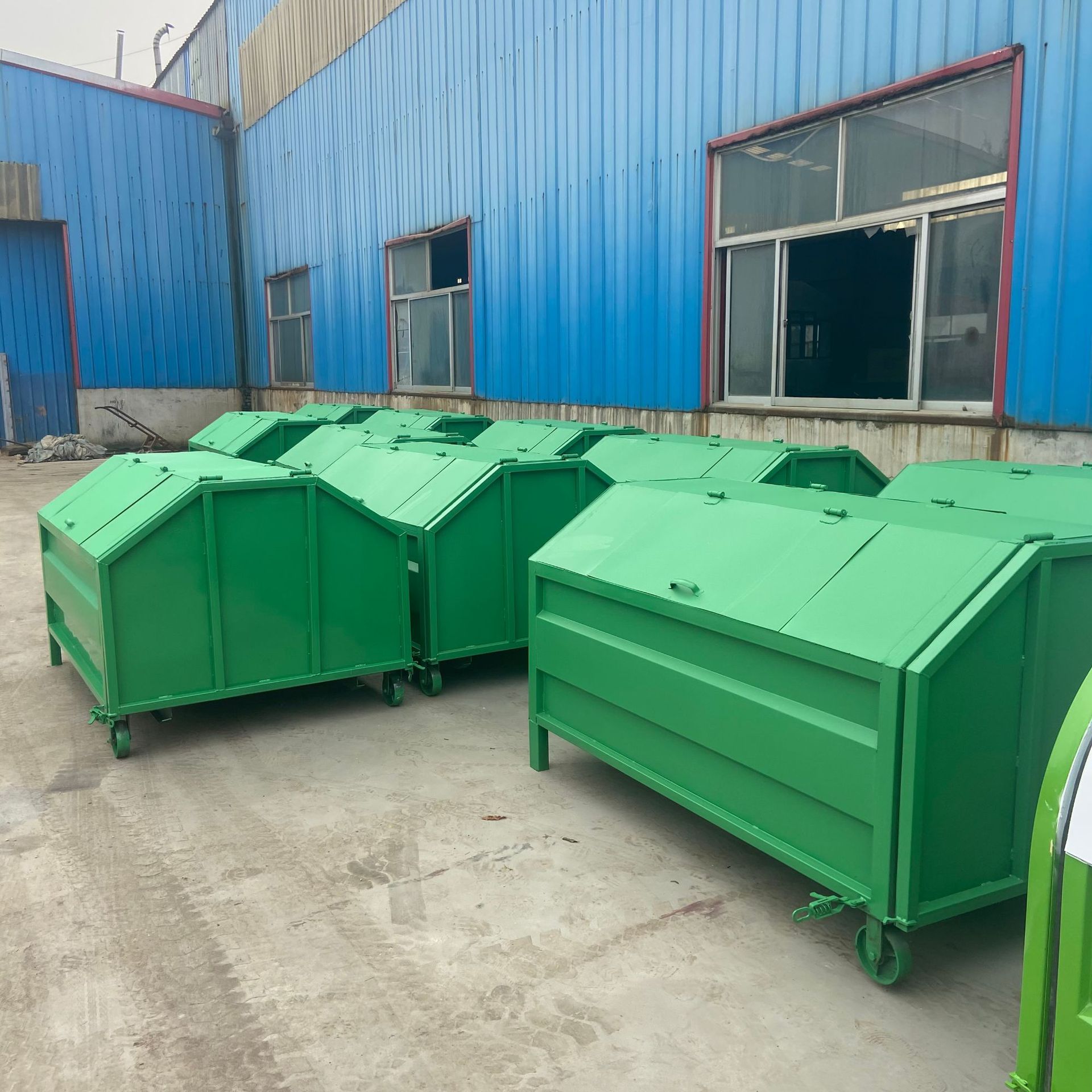 可定样式大小勾臂垃圾箱户外垃圾可移动收集站钩臂垃圾箱室外