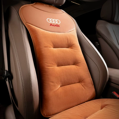Seat cushion, seat cover — Suitable for Audi - flannel-aima-orange-audi-backrest-1-piece