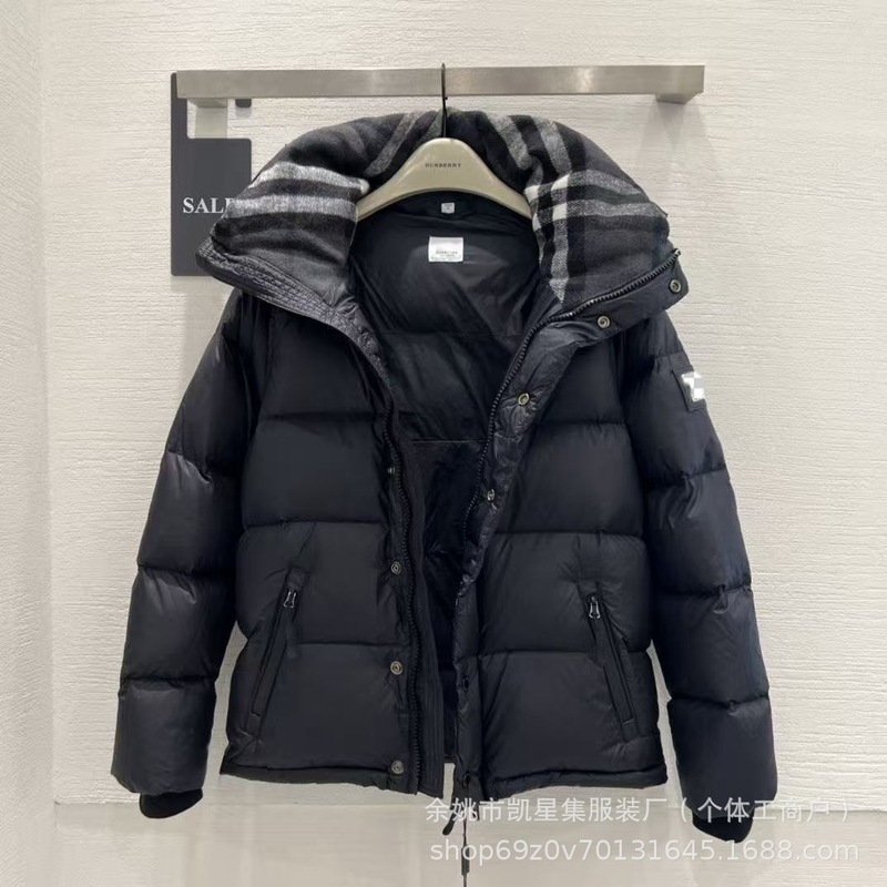 巴家羽绒服情侣同款可拆卸领袖一件两用冬装加厚连帽外套酷寒保暖|undefined