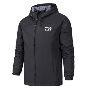 2024 Spring and Autumn Men's Jacket Cross-border Hot-selling Coat Waterproof Top Daiwa Printed Hooded Windbreaker Jacket