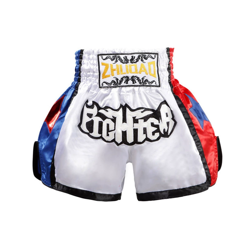Boxing Training Shorts, Muay Thai Style, Satin Finish, Sizes XXXS(110)–XXXXL(200)