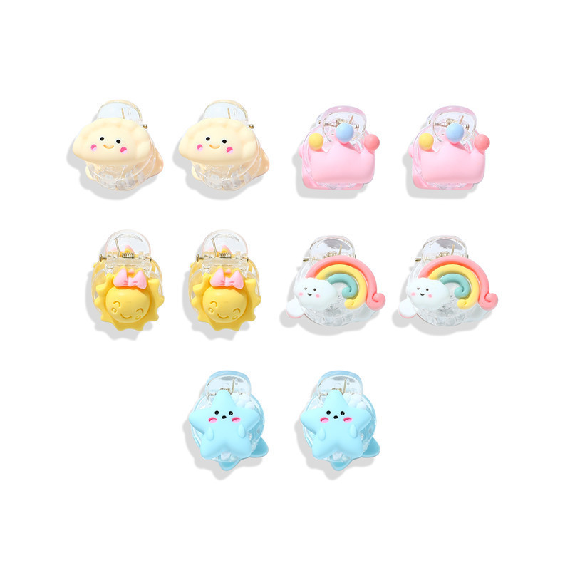 Muchachas Estilo De Dibujos Animados Estrella El Plastico Estrella Pinza Para El Cabello display picture 5