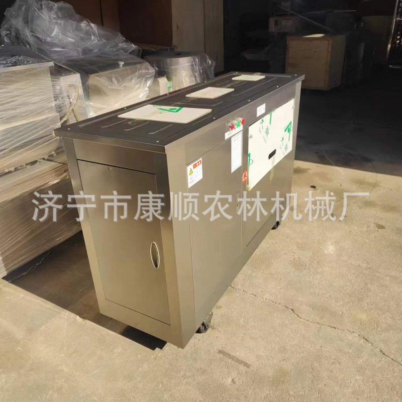 山东济宁康顺圆盘馒头机出口批发 对辊圆馒头机 馒头s弯整形机机