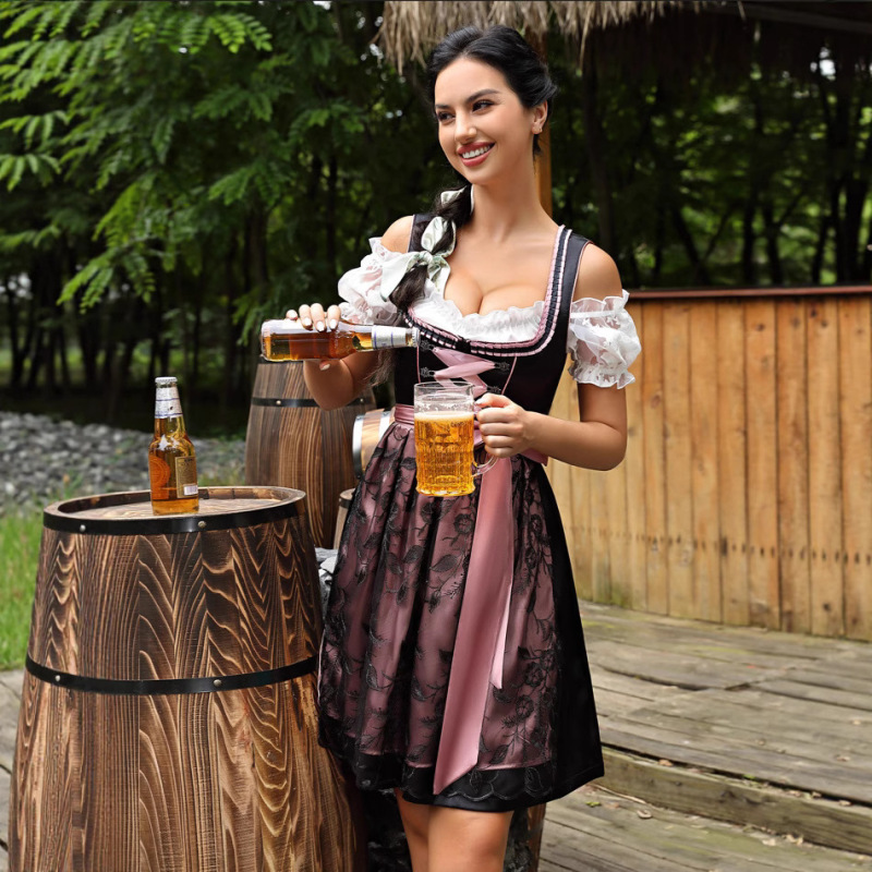 Bavarian Dirndl Dress Plus Size Oktoberfest Costume Maid Dress Halloween Costume Bavarian Dirndl Dress Plus Size Oktoberfest Costume Maid Dress Halloween Costume