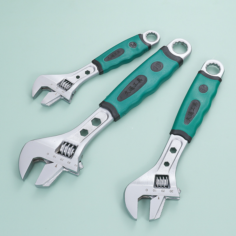 Ventas de fábrica 6-18 pulgadas llave ajustable llave abierta ajustable Llave abierta forjada de cromo