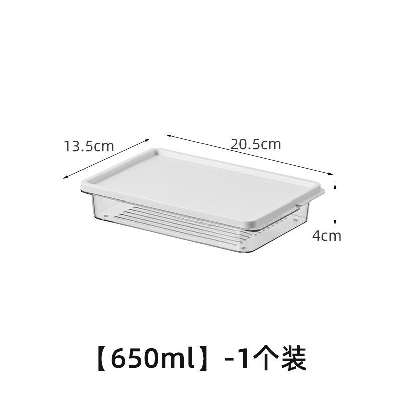La caja sellada se puede apilar en el refrigerador para congelar el almacenamiento extragrande de carne congelada PET subenvasado de plástico transparente caja de conservación del refrigerador