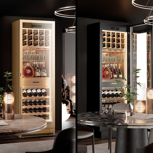 Fk Wine Cabinet Constant Temperature Moisturizing Cabinet Fruit Wine Cabinet Display Cabinet Compressor Air-Cooled Alcohol Nourishing Wine Cabinet Home 618W
