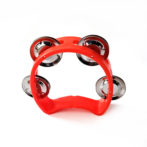 Small Four Bell Circle Orff Musical Instrument Teaching Aids Handbell Children Stage Interactive Performance Accompaniment Single Row Handbell