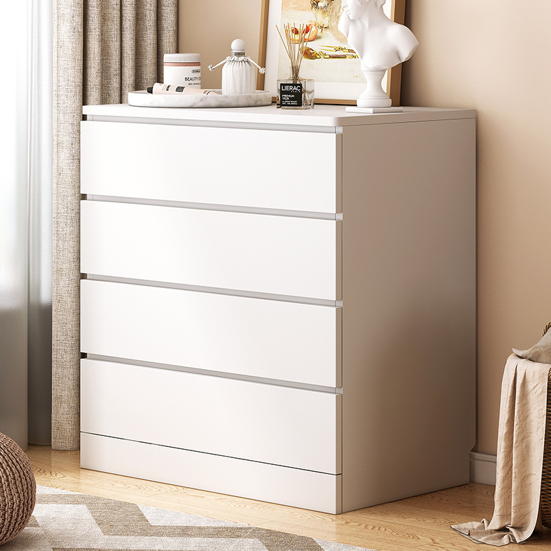 Dining Room Cabinet Cream Style Bedroom Large Capacity Bed Side Storage Cabinet Small House Wall Mounted Storage Unit Simple Modern