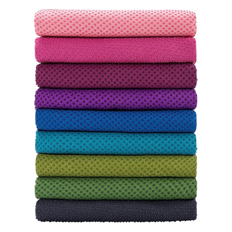 Fitness Supplies Silicone Yoga Towel Baby Climbing Mat Sweat-Absorbent Pvc Straight Point Yoga Towel Non-Slip Yoga Blanket