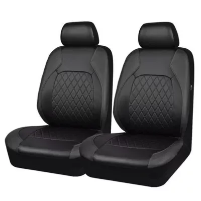 Quilted Embroidered Pu Leather Car, Universal seat cover