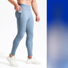 Men's shark pants running compression barbie pants tight yoga pants marathon compression high-waist pants track and field high-elastic pants