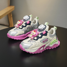 拉布布女童鞋运动鞋2025新款秋冬软底防滑儿童跑步鞋女孩老爹鞋潮