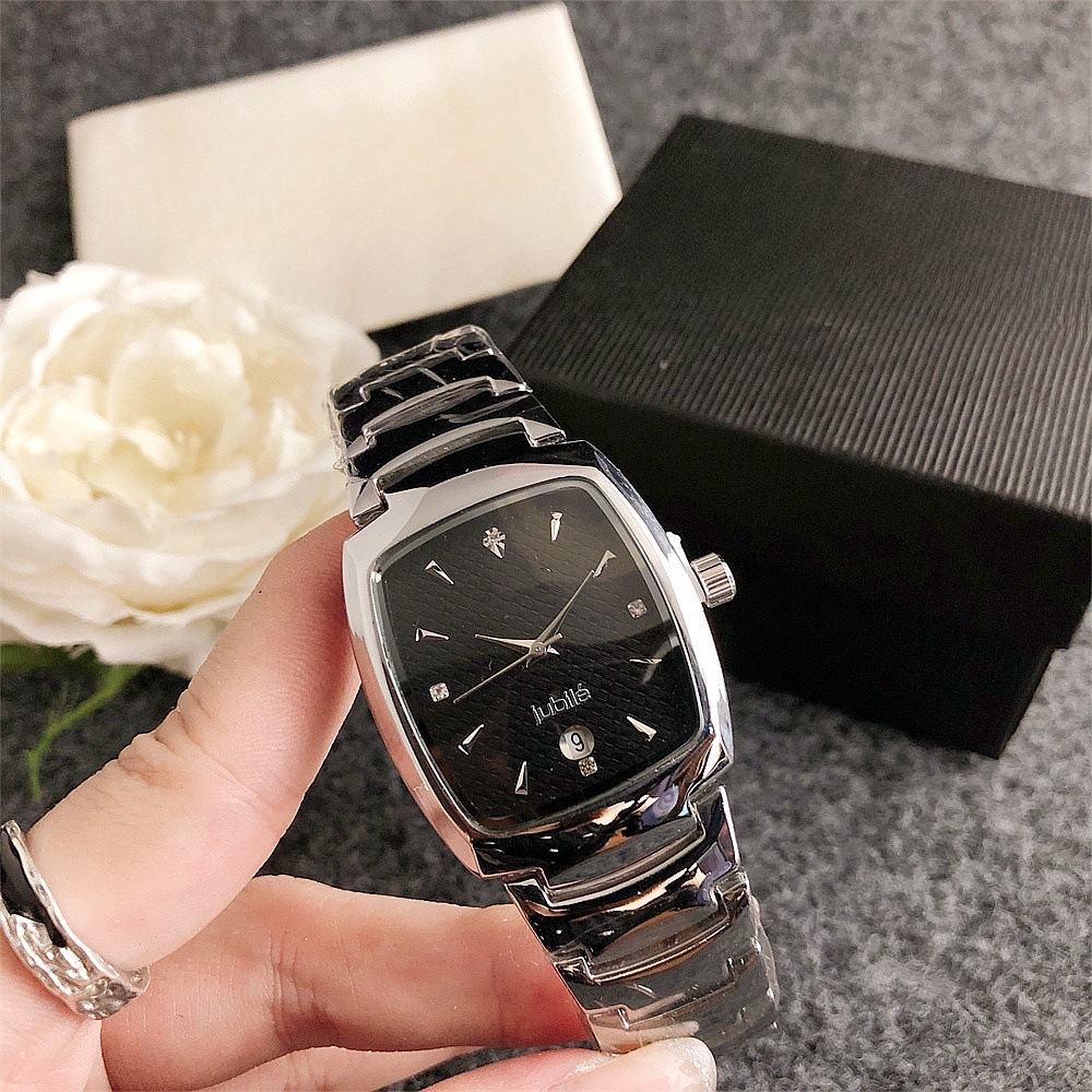 2026 New Model Men's Casual Calendar Watch, Ip Electroplated Tungsten Steel Men's Watch, Square Designer Watch