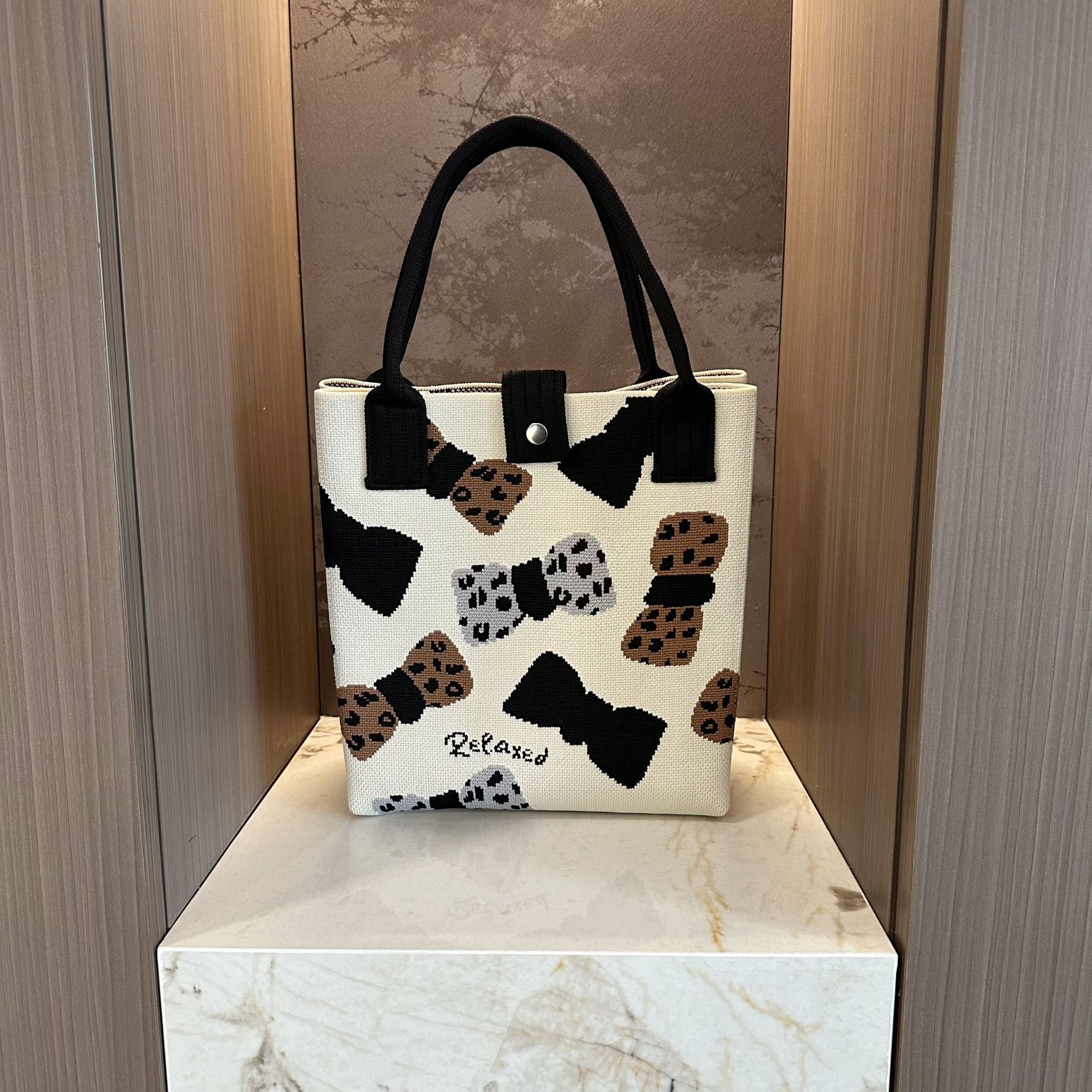 Catuones lindas bolsas de punto bolsas de almacenamiento de viaje pequeño portátil hombro único oblicuo bolsas de teléfono móvil bolsas de mano de mujer versátiles