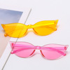 Fashionable sunglasses suitable for men and women, retro trend universal glasses, European style, cat's eye