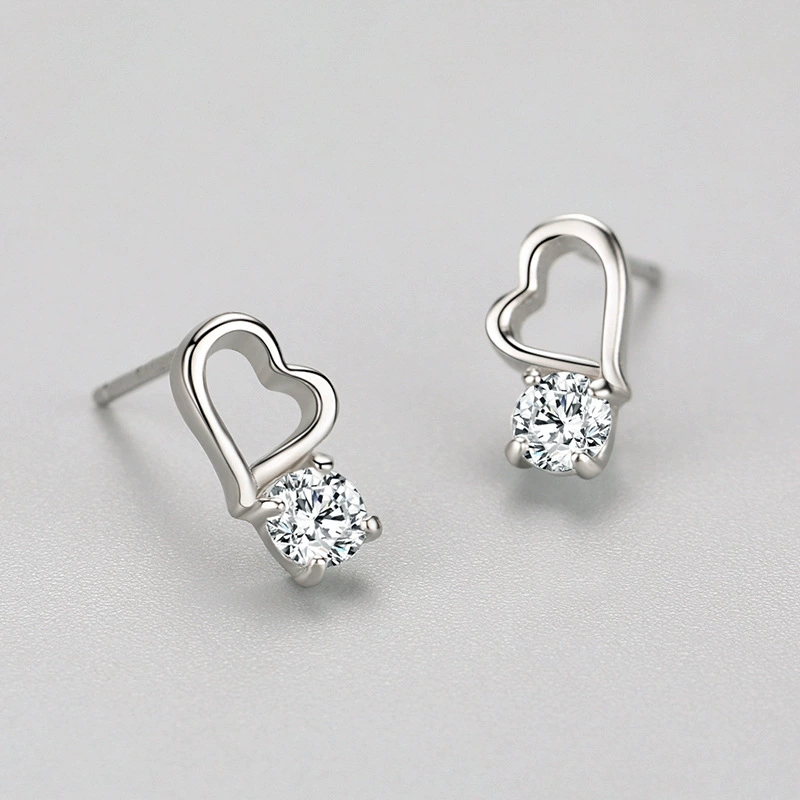 Small design fresh earrings, silver 925 sample, simple and elegant design