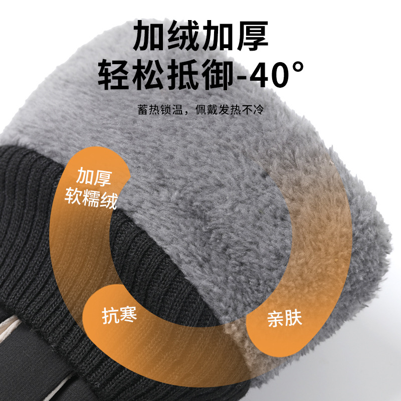 厂家直销冬季抗寒保暖手套男防风防水摩托车加绒加厚骑行手套批发|undefined
