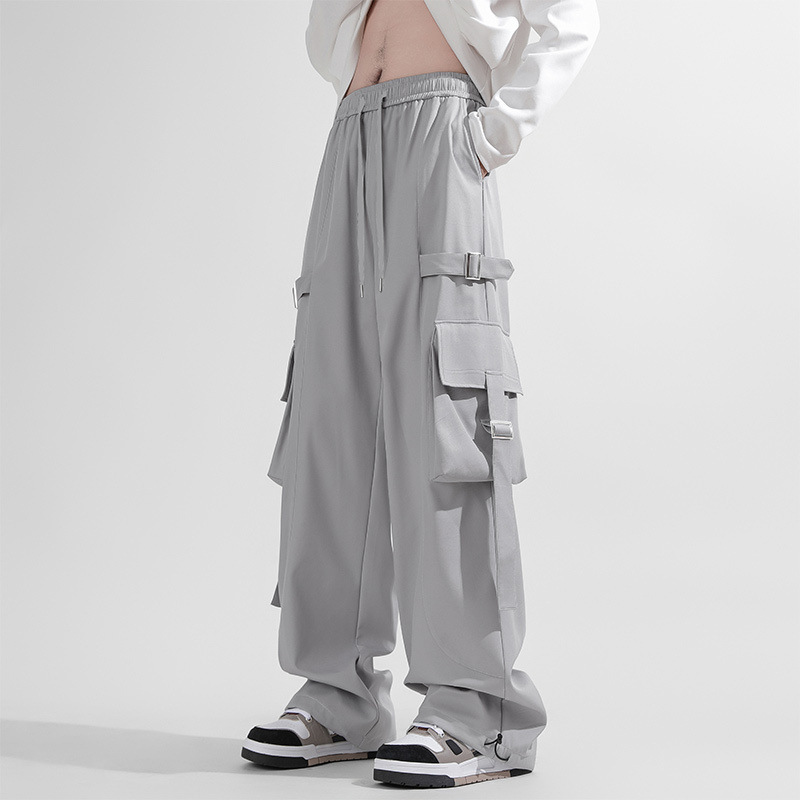 American High Street Vibe Workwear Casual Pants for Men in Spring and Autum New Loose Straight Wide-Leg Boys' Draped Pants American High Street Vibe Workwear Casual Pants for Men in Spring and Autum New Loose Straight Wide-Leg Boys' Draped Pants