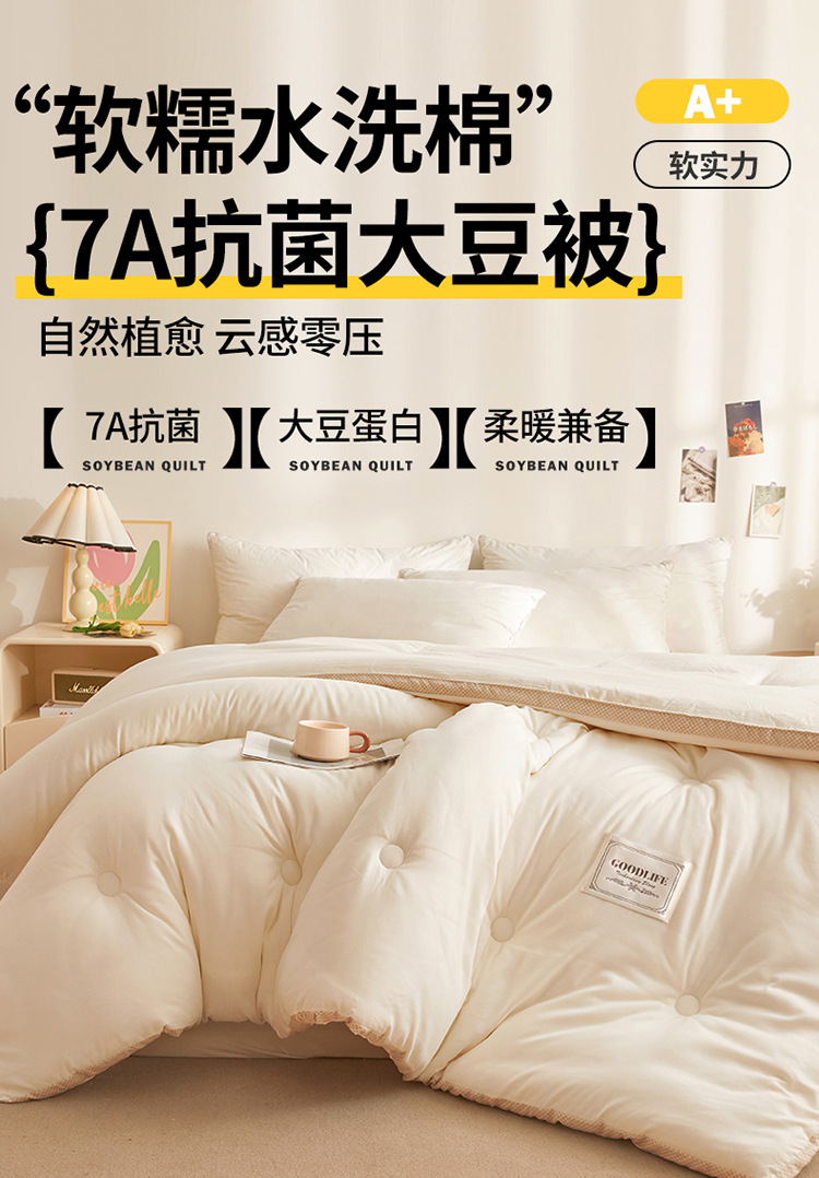 菅小龙针织水洗棉大豆被750_01