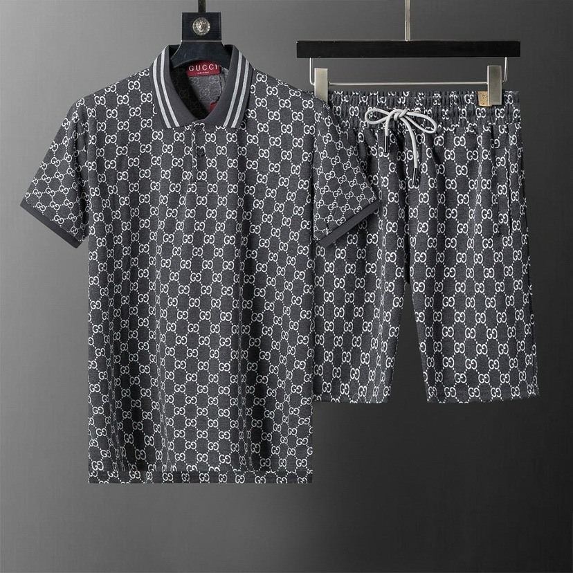 Traje de manga corta de alta calidad, traje de solapa, letras clásicas, traje POLO de algodón con impresión completa, estilo masculino y femenino