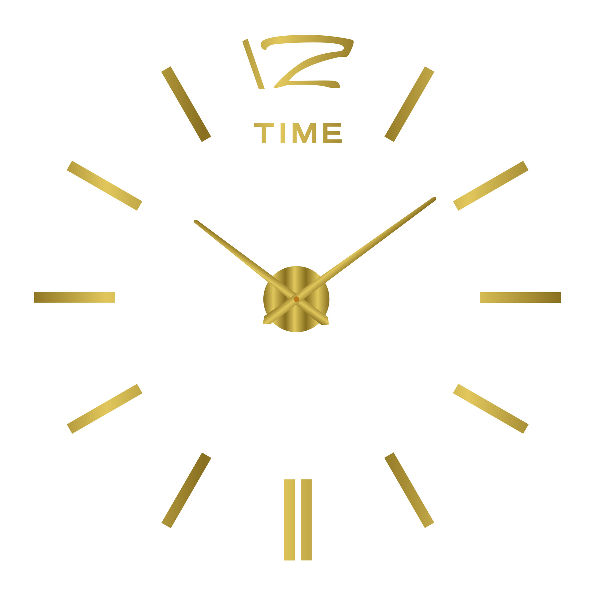 Reloj de pared DIY creativo estereoscópico simple sin perforación, reloj silencioso digital para sala/dormitorio, reloj de pared decorativo