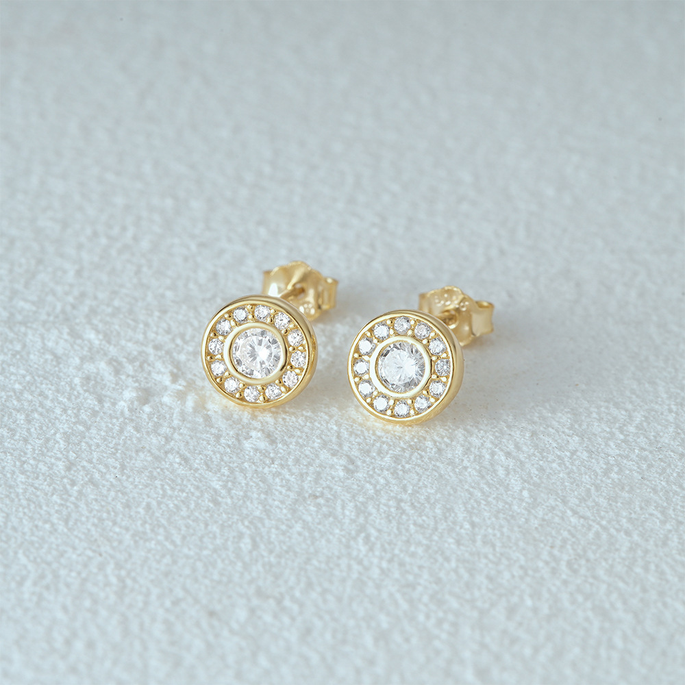 6g Weight 925 Sterling Silver Ear Needle Material Zircon Inlay Material Ear Studs Classification 1 Pair Quantity Daily, Street Occasion 925 Sterling Silver Material Geometric Pattern Women's Gender Plating, Inlay Design Simple Style Style 1 Pair 925 Sterling Silver Zircon Geometric Ear Studs 28