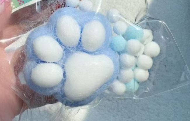 Pata de gato de sal marina Pellizca Le Xiaohongshu El mismo estilo Artezo de descompresión de barro Juguete de garra de gato Garra de gato de cristal Pellizca