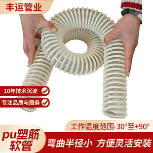 Wholesale of Cross-Border Pu Reinforced Corrugated Hoses 0.6mm Pu Reinforced Tubing for Air-Suction Seeding Machines