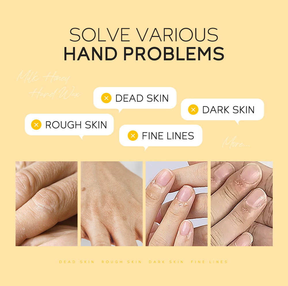 Cross-border English version LAIKOU Honey Milk Hand Wax 120g Hand Mask Moisturizing, hydrating and hydrating Autumn and winter manufacturer in stock undefined