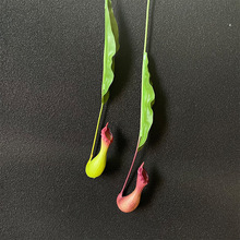 外贸手感软胶吊挂猪笼草仿真绿植捕蝇草热带花艺装饰仿真花假花