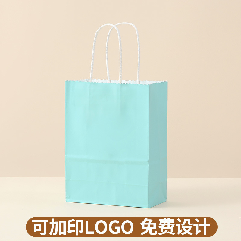 Bolsas de papel kraft personalizadas con LOGO impreso, bolsas de regalo rojas de Año Nuevo, bolsas de papel, bolsas de mano para cafetería, bolsas de embalaje para llevar