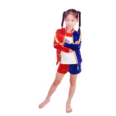 ハロウィーン自殺チームcosハリークラインの醜い女性の大量スポット服の坊