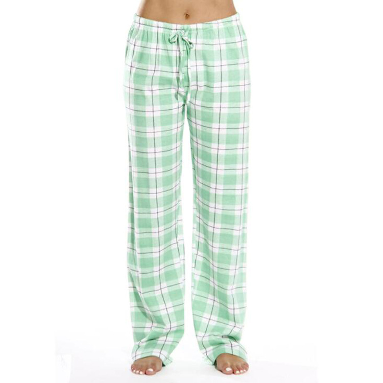 Women's Casual Plaid Cotton Blend Polyester Printing Straight Pants display picture 1