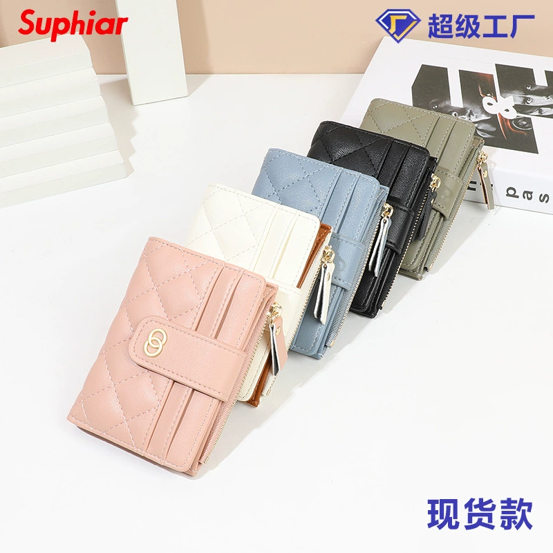 Wallet, bag, short card holder, genuine leather