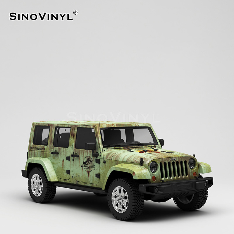 Carlake daños de guerra pintura coche que cambia de color película Doomsday coche cuerpo pegatinas crisis bioquímica pintura de color todo el coche cambio de color