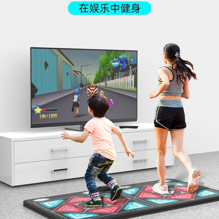 卸売ダンスキング AR ワイヤレスダブルダンスマットホームテレビダンススポーツダンスマシンゲームマット|undefined