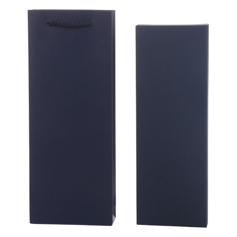 メーカー直供ネクタイ箱高級現物ネクタイ箱青い長方形ネクタイ箱にロゴを付けることができる