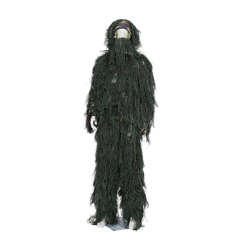 Костюм-маскировка (Ghillie) Geely, взрослым и детям, лесной «шерстяной шёлк», набор из 5 предметов
