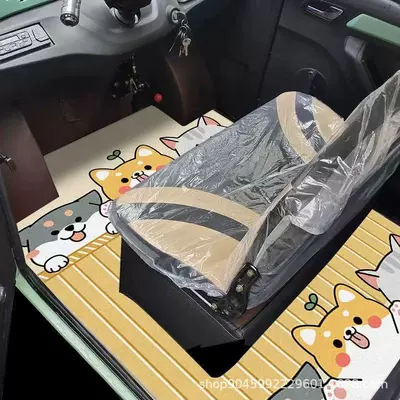 Universal Foot Pad — Enclosed Wear-Resistant Anti-Slip Mats, Drop - top-grass-shiba-inu-and-cat-100140cm-cut-by-yourself
