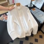 长袖休闲复古纯色女衬衫