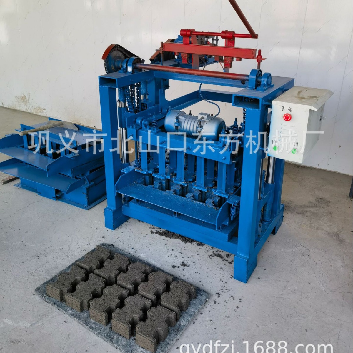 4-35生产不规则波浪砖半自动水泥免烧制砖机厂家多功能制砖机模具