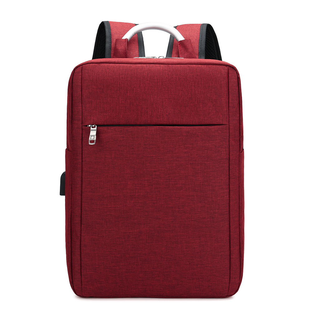 Casual Travel Backpack, With USB Charging Port, Laptop School Bag, Business Backpack_voghion.com